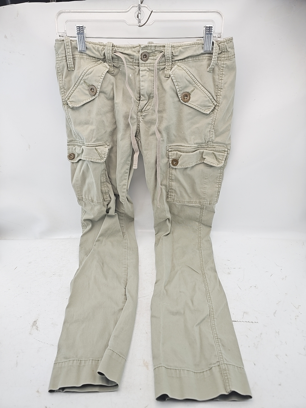Paper-Boy Khaki Corduroy Cargo Pants
